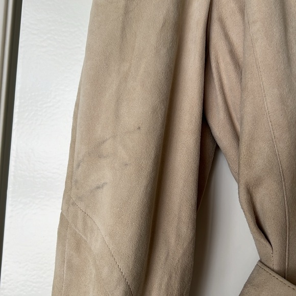 THIERRY MUGLER 💄 Vintage 80’s Suede Skirt suit Sz 38 - Picture 10 of 12